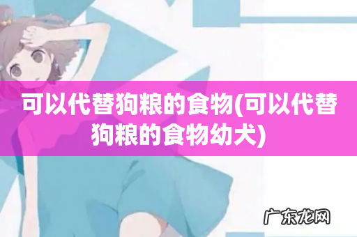 可以代替狗粮的食物幼犬 可以代替狗粮的食物