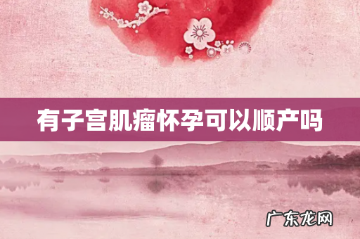 有子宫肌瘤怀孕可以顺产吗