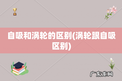 涡轮跟自吸区别 自吸和涡轮的区别