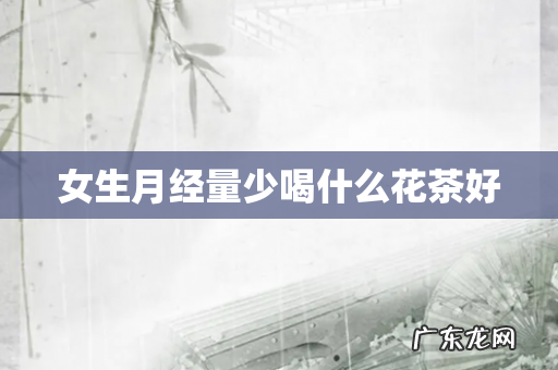 女生月经量少喝什么花茶好