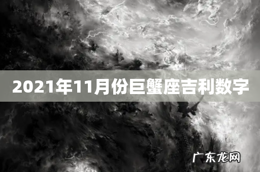 2021年11月份巨蟹座吉利数字