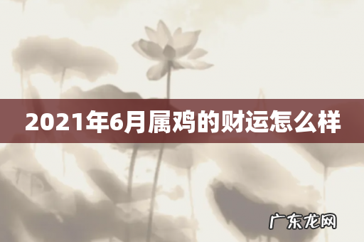 2021年6月属鸡的财运怎么样