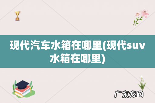 现代suv水箱在哪里 现代汽车水箱在哪里