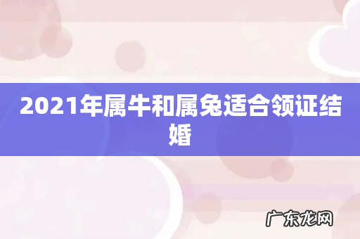 2021年属牛和属兔适合领证结婚