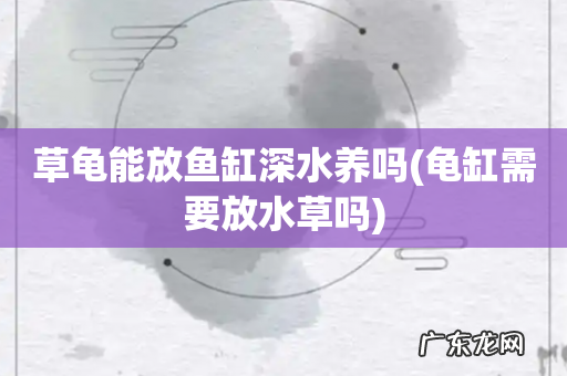 龟缸需要放水草吗 草龟能放鱼缸深水养吗
