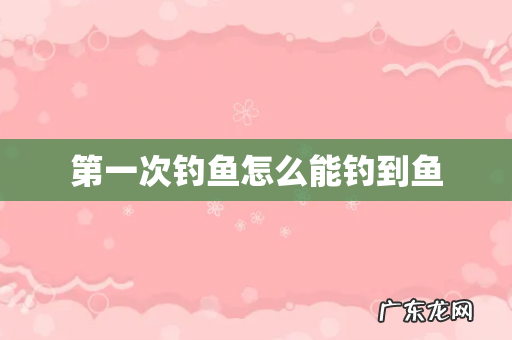 第一次钓鱼怎么能钓到鱼
