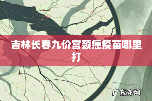 吉林长春九价宫颈癌疫苗哪里打