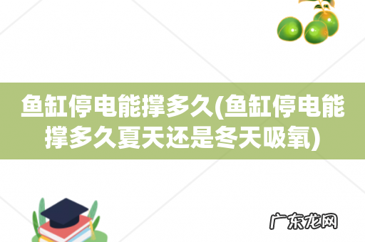 鱼缸停电能撑多久夏天还是冬天吸氧 鱼缸停电能撑多久