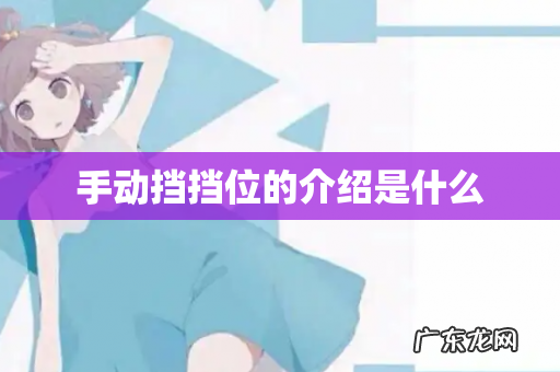 手动挡挡位的介绍是什么