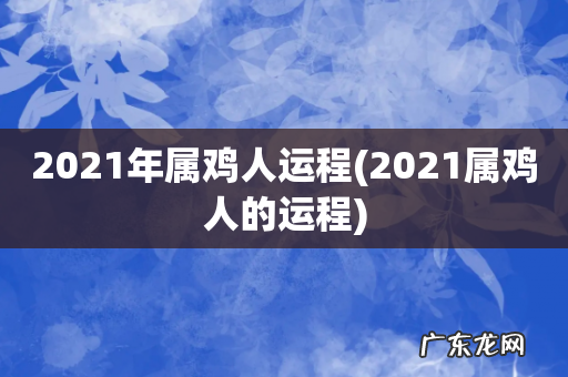 2021属鸡人的运程 2021年属鸡人运程