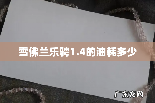 雪佛兰乐骋1.4的油耗多少