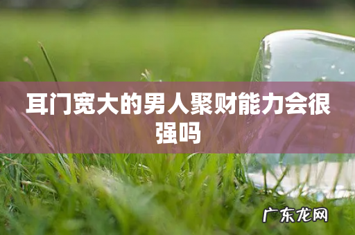 耳门宽大的男人聚财能力会很强吗