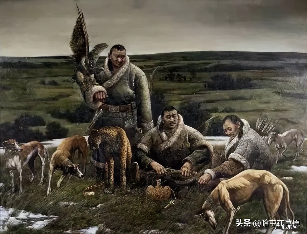 蒙古生活画图片大全 蒙古风情画图片