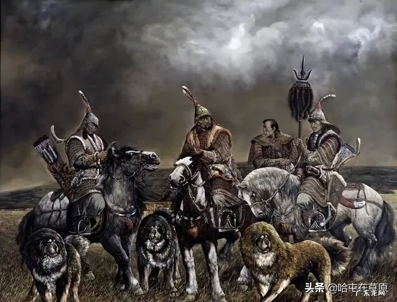 蒙古生活画图片大全 蒙古风情画图片