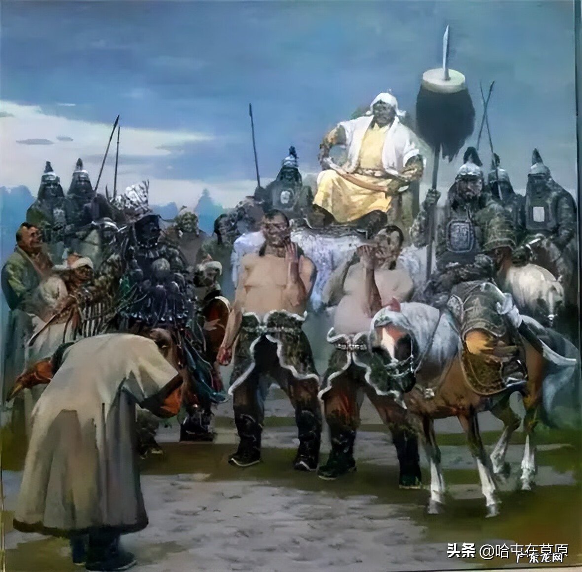 蒙古生活画图片大全 蒙古风情画图片