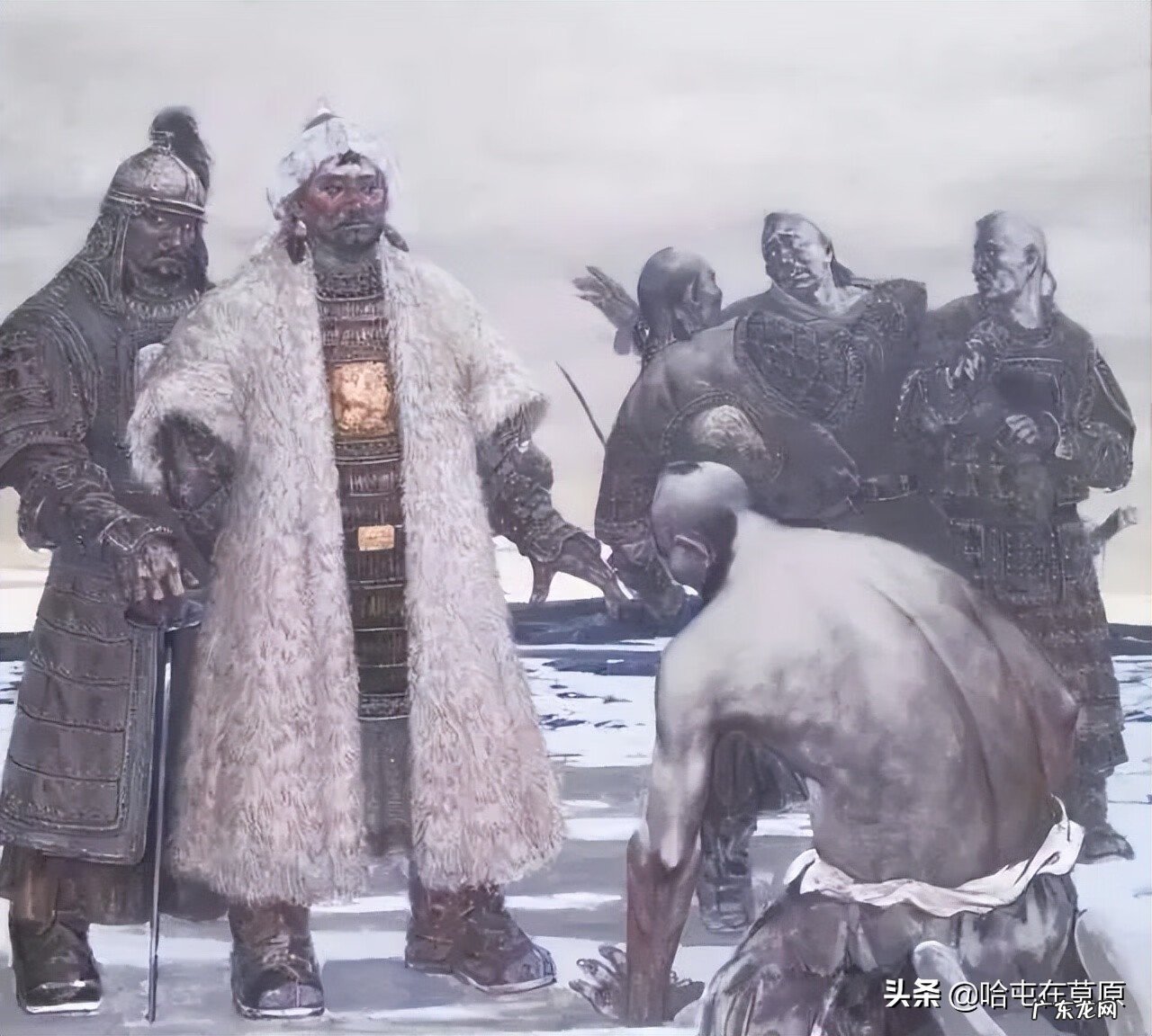 蒙古生活画图片大全 蒙古风情画图片