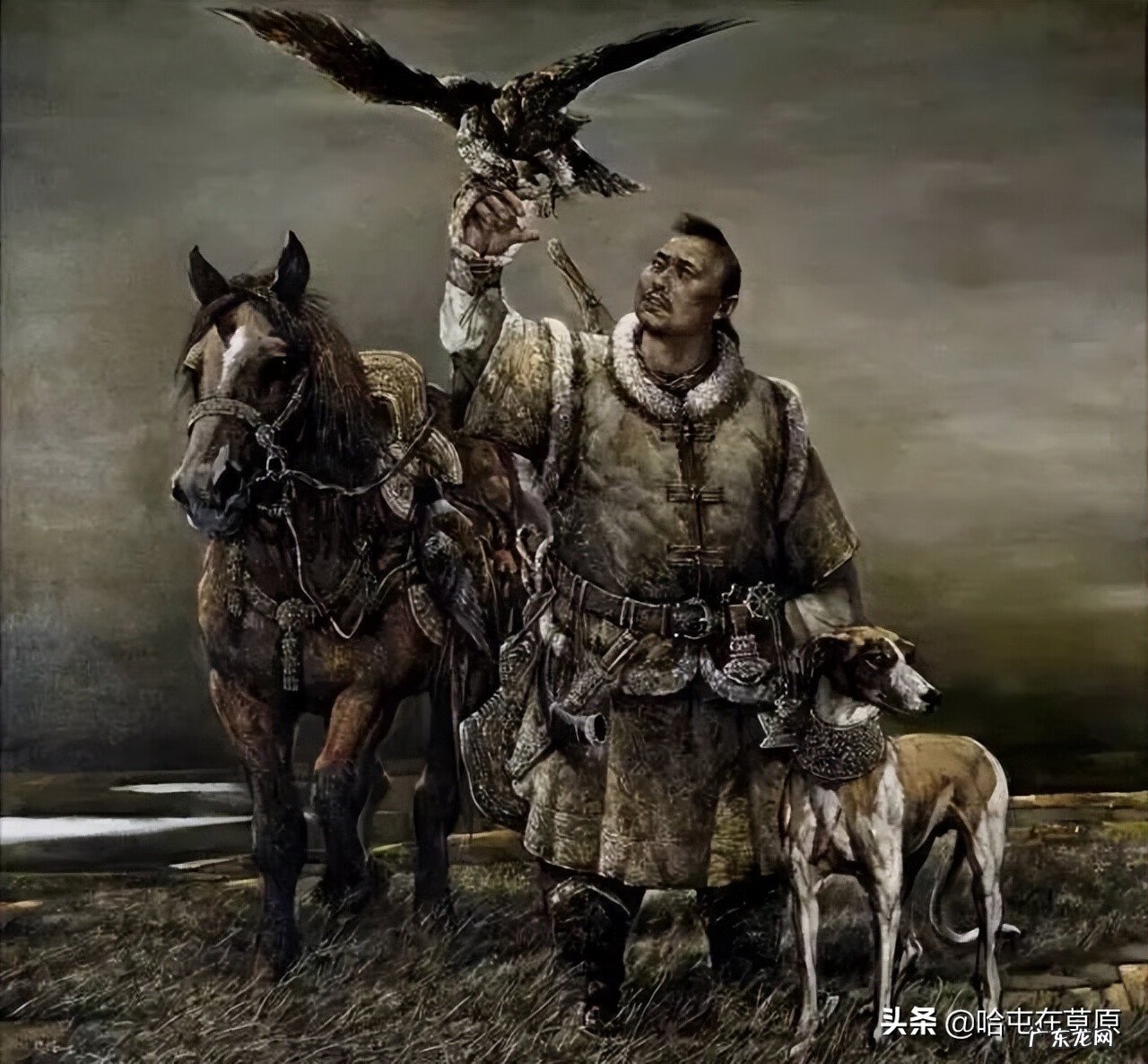 蒙古生活画图片大全 蒙古风情画图片