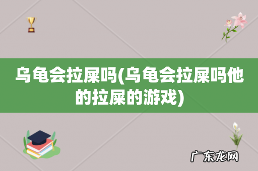 乌龟会拉屎吗他的拉屎的游戏 乌龟会拉屎吗