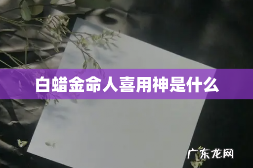 白蜡金命人喜用神是什么