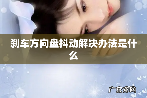 刹车方向盘抖动解决办法是什么