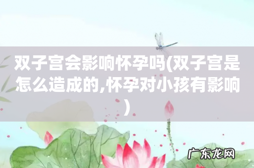 双子宫是怎么造成的,怀孕对小孩有影响 双子宫会影响怀孕吗