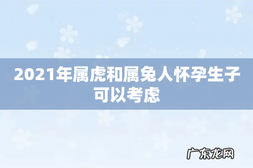 2021年属虎和属兔人怀孕生子可以考虑