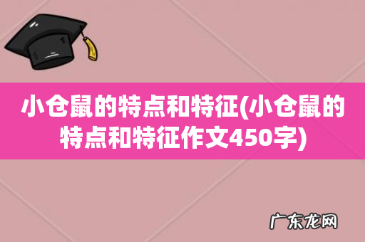 小仓鼠的特点和特征作文450字 小仓鼠的特点和特征