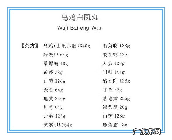 同仁堂乌鸡白凤丸说明书 同仁堂乌鸡白凤丸成分