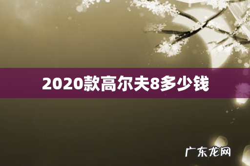 2020款高尔夫8多少钱