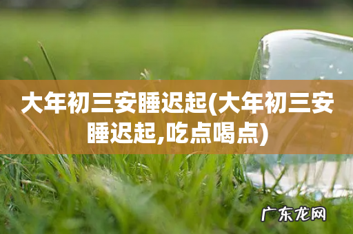 大年初三安睡迟起,吃点喝点 大年初三安睡迟起