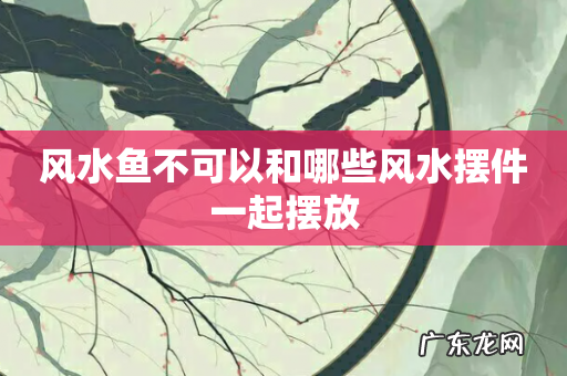 风水鱼不可以和哪些风水摆件一起摆放