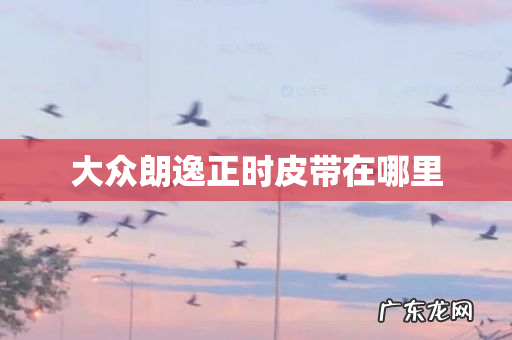 大众朗逸正时皮带在哪里