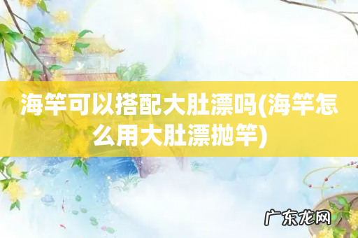 海竿怎么用大肚漂抛竿 海竿可以搭配大肚漂吗