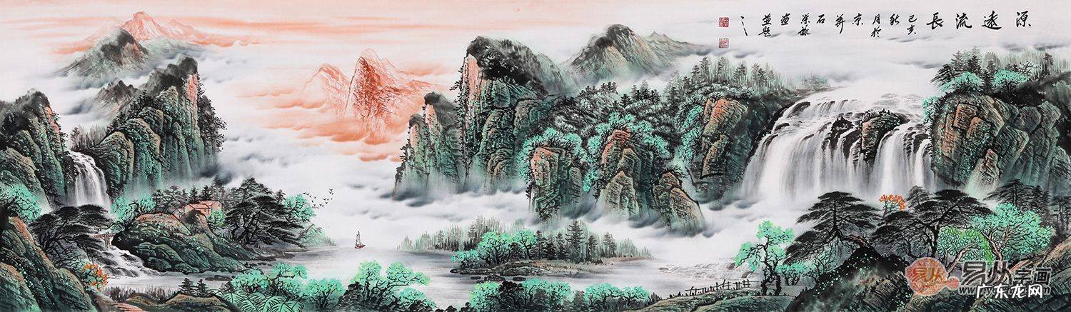 山水画里有人好吗 大山风水画
