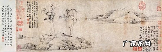 客厅风水画 元朝山水画