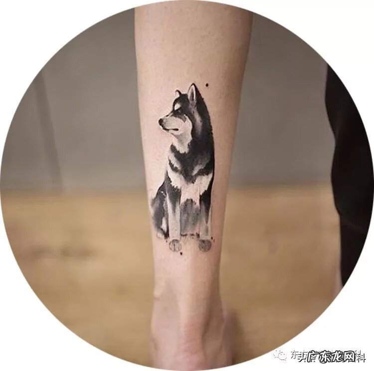 水彩泼墨纹身 水墨画风格纹身