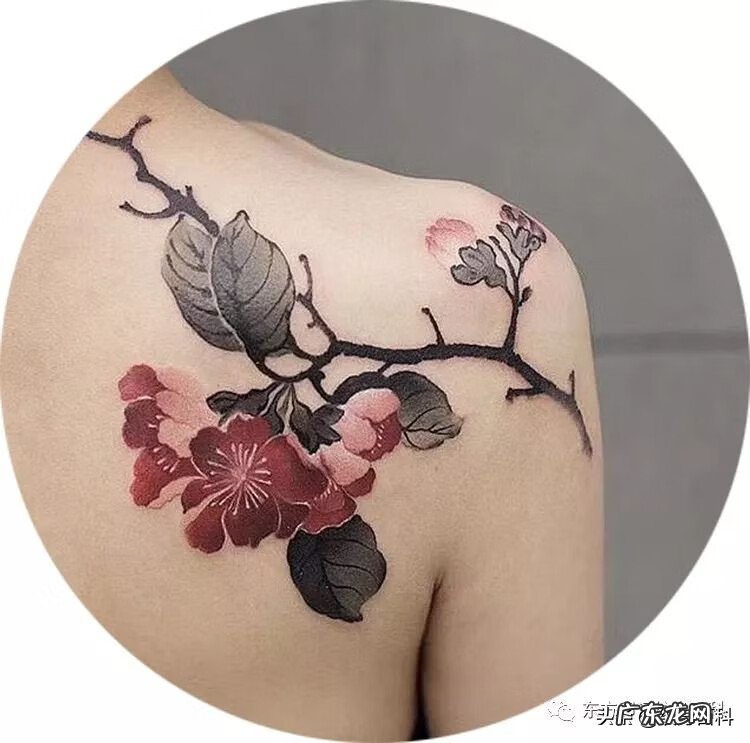 水彩泼墨纹身 水墨画风格纹身