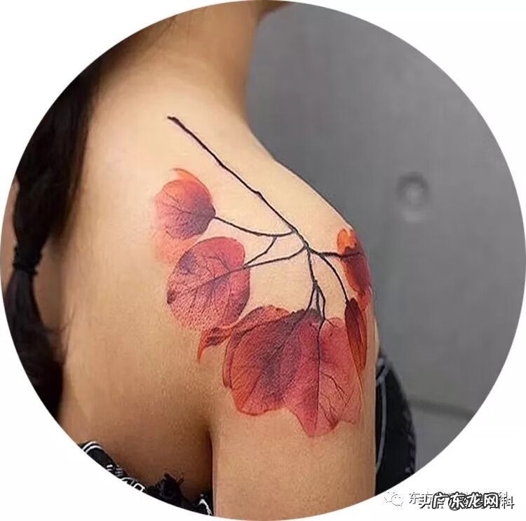 水彩泼墨纹身 水墨画风格纹身