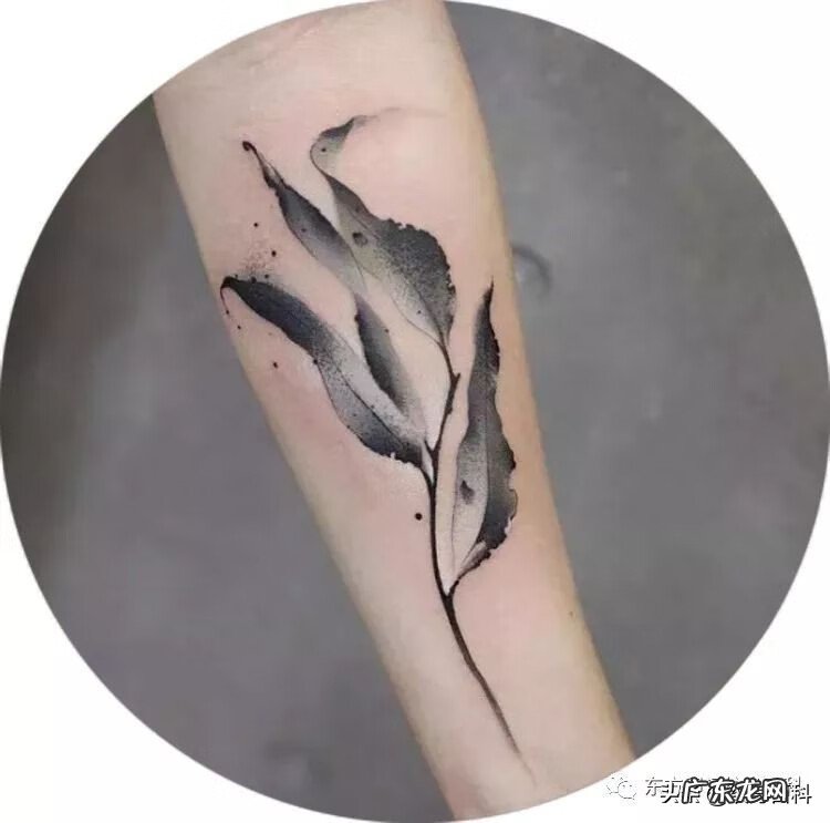 水彩泼墨纹身 水墨画风格纹身