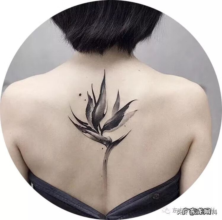 水彩泼墨纹身 水墨画风格纹身