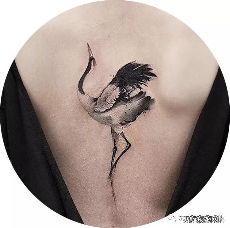 水彩泼墨纹身 水墨画风格纹身