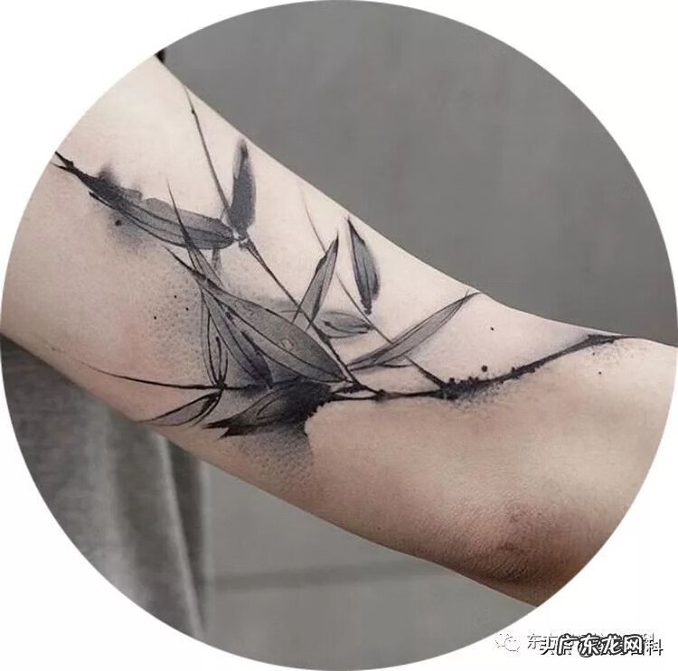 水彩泼墨纹身 水墨画风格纹身
