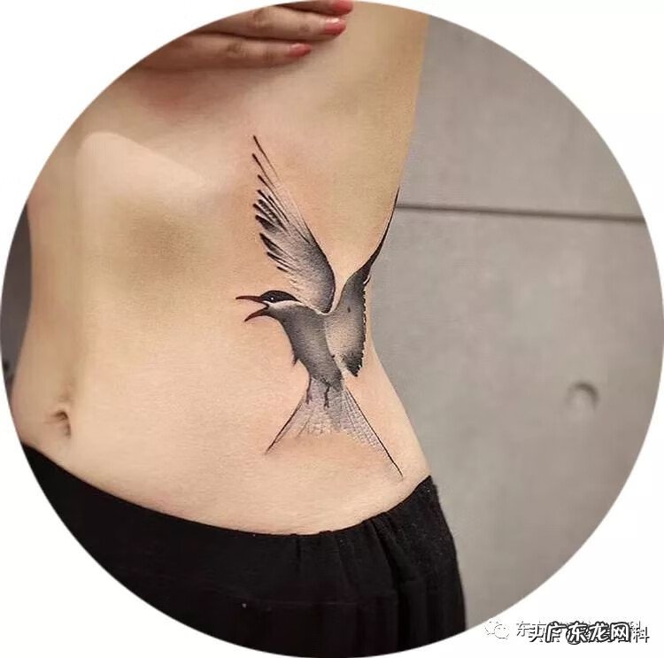 水彩泼墨纹身 水墨画风格纹身