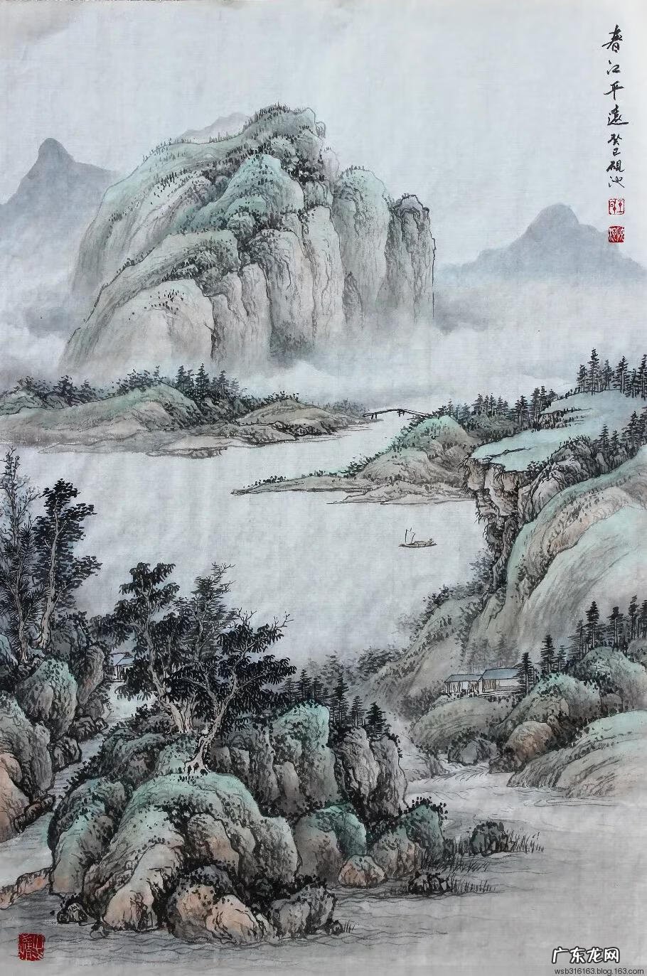 工笔画作品欣赏 工笔画山水