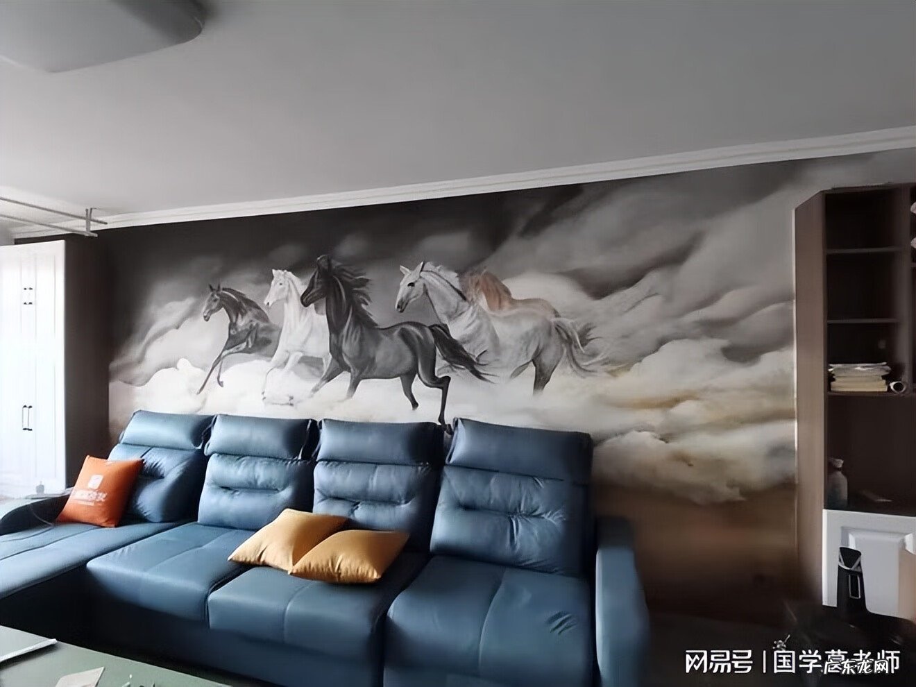 电视背景墙山水 电视背景墙纸壁画风水