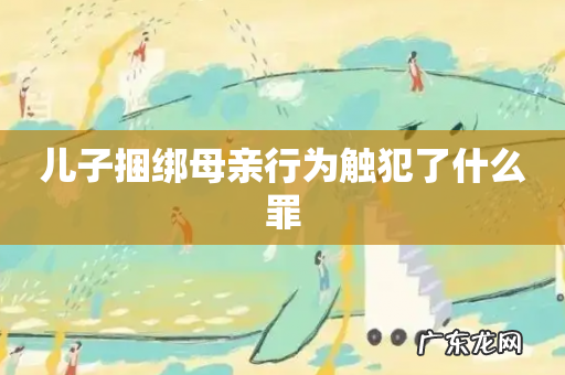 儿子捆绑母亲行为触犯了什么罪