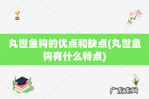 丸世鱼钩有什么特点 丸世鱼钩的优点和缺点