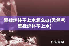 天然气壁挂炉补不上水 壁挂炉补不上水怎么办