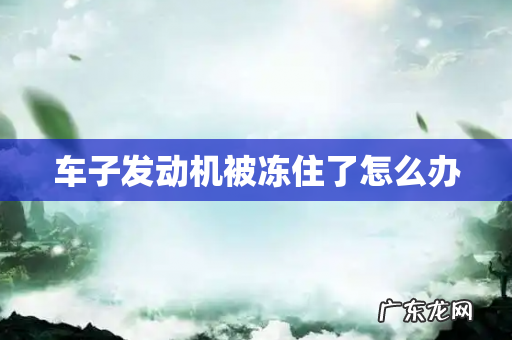 车子发动机被冻住了怎么办