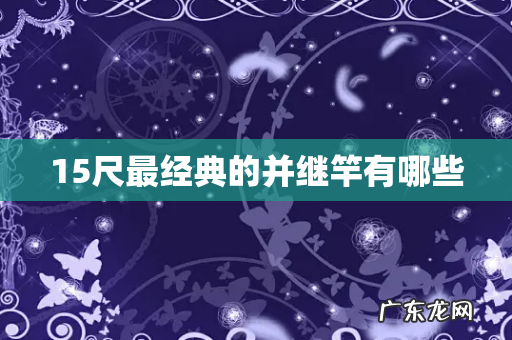 15尺最经典的并继竿有哪些